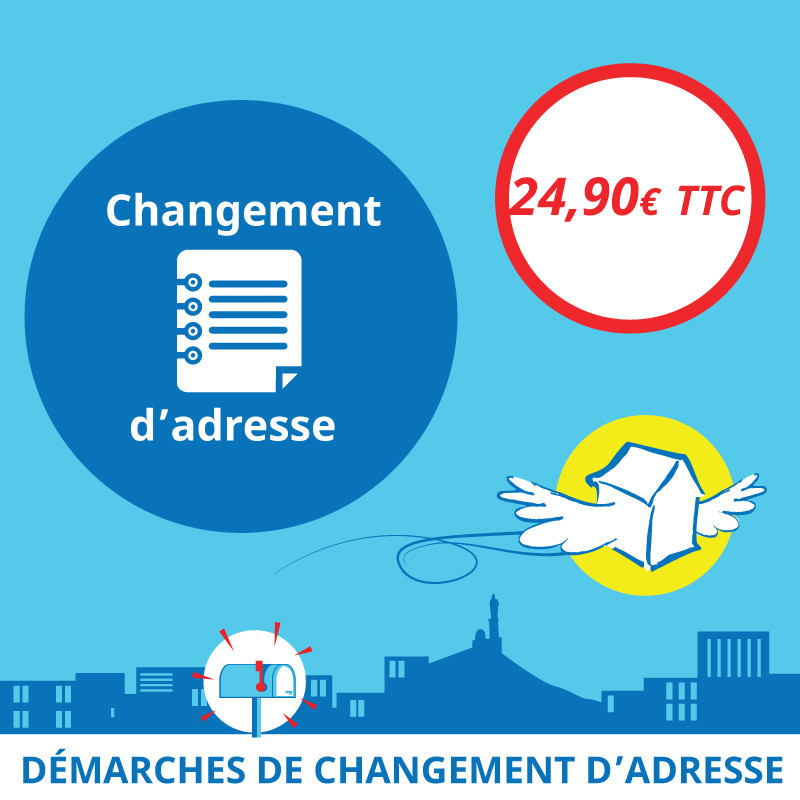 Adresse postale en France - Changement d'adresse en ligne