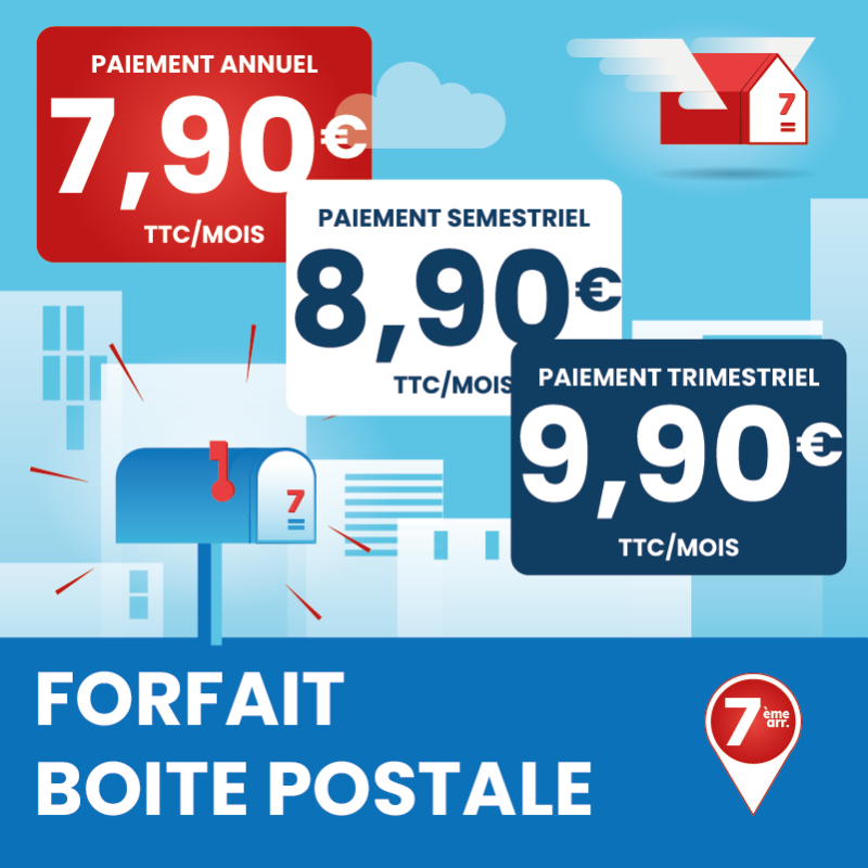 Adresse postale en France - boîte postale Marseille 7