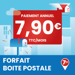Adresse postale en France - 1 an de boîte postale à Marseille 7