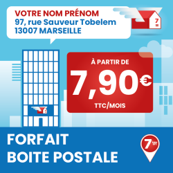 Adresse postale en France - 6 mois de boîte postale à Marseille 7