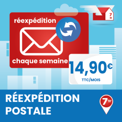 Réexpédition postale 4x / mois