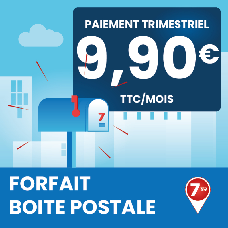 Adresse postale en France - 3 mois de boîte postale Marseille 7