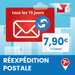 Adresse postale en France - Réexpédition postale 2x / mois